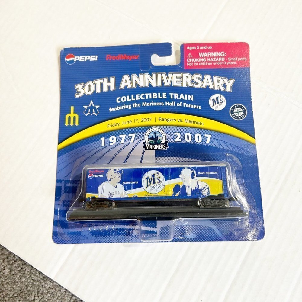 Seattle Mariners 30th Anniversary 2007 Collectible Train New In Box 6/1/07